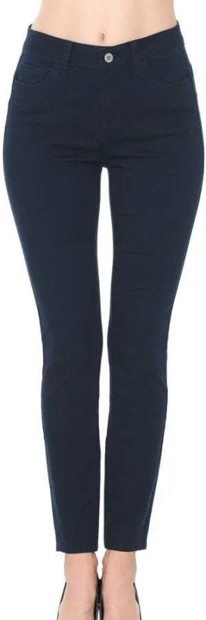 Wax Jean Denim Women's Juniors Push-Up High-Rise Skinny Jean in Fine Cotton Denim