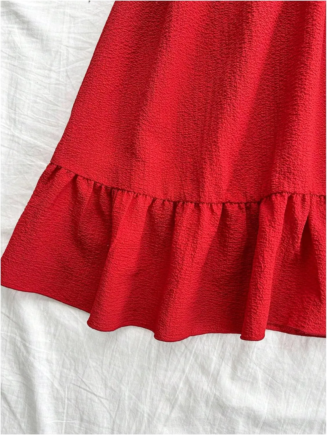 Women's Cut Out Mini Halter Dress Criss Cross Sleeveless Ruffle Hem Vacation Beach Short Dresses