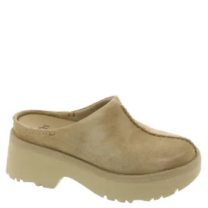 Women's Shoes UGG NEW HEIGHTS CLOG Suede Platform Mules 1152731 SAND