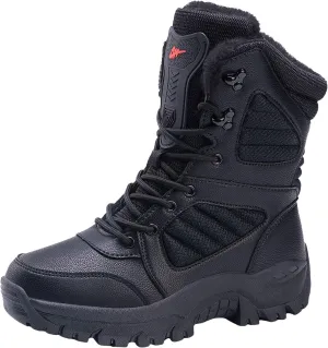 Women's Snow Boots Waterproof Insulated Fur Lined Booties Lightweight Winter Hiking Shoes Warm Hiking No-Slip Thickening