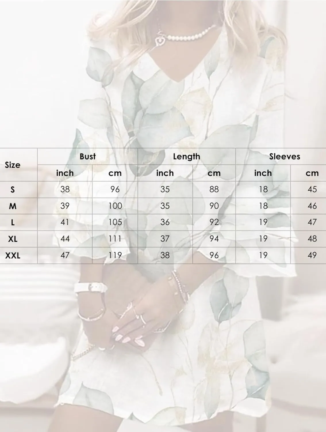 Womens Summer V Neck 3/4 Ruffle Layered Sleeve Leaf Print Mini Dress Casual Loose Fit Beach Vacation Sundress