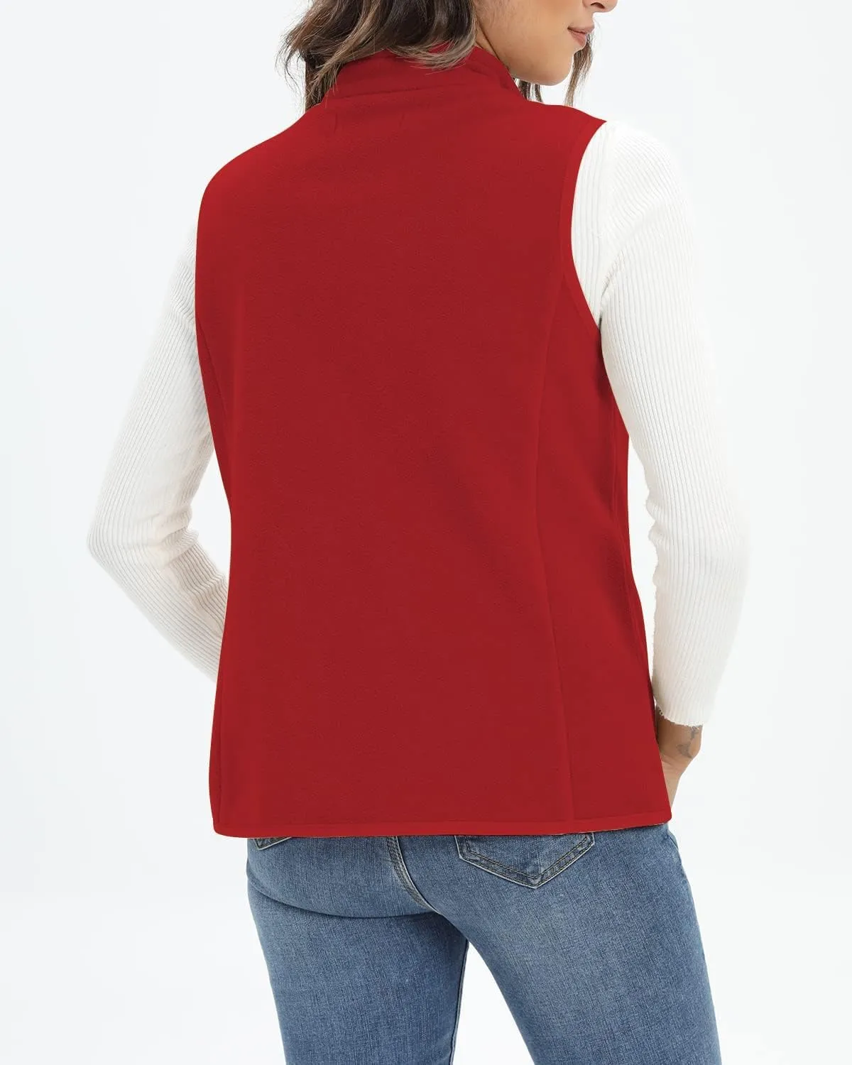 Xeoxarel Women's Fleece Vest with 6 Pockets (XS-2XL)