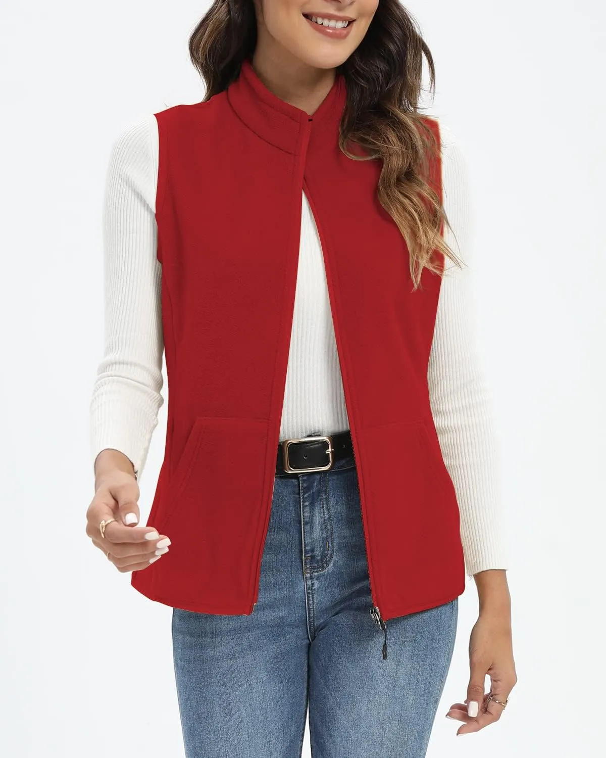 Xeoxarel Women's Fleece Vest with 6 Pockets (XS-2XL)