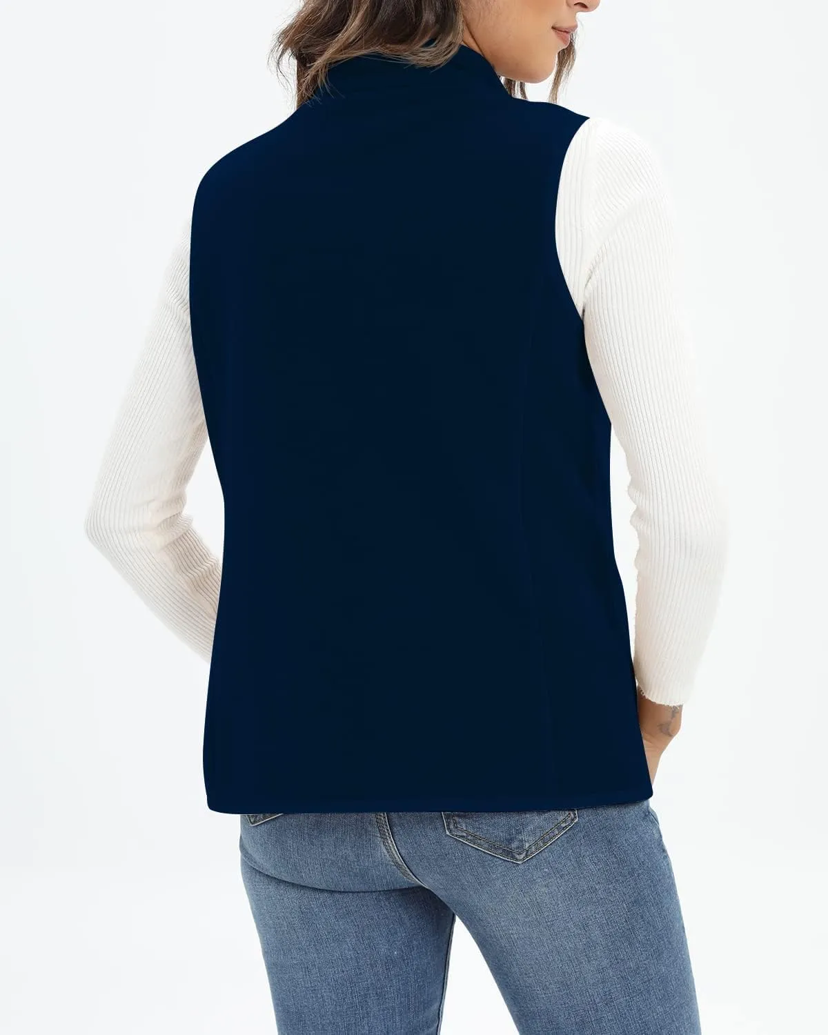 Xeoxarel Women's Fleece Vest with 6 Pockets (XS-2XL)