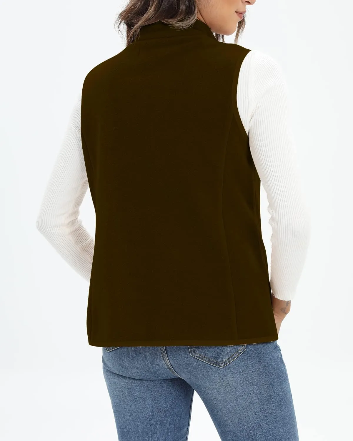 Xeoxarel Women's Fleece Vest with 6 Pockets (XS-2XL)