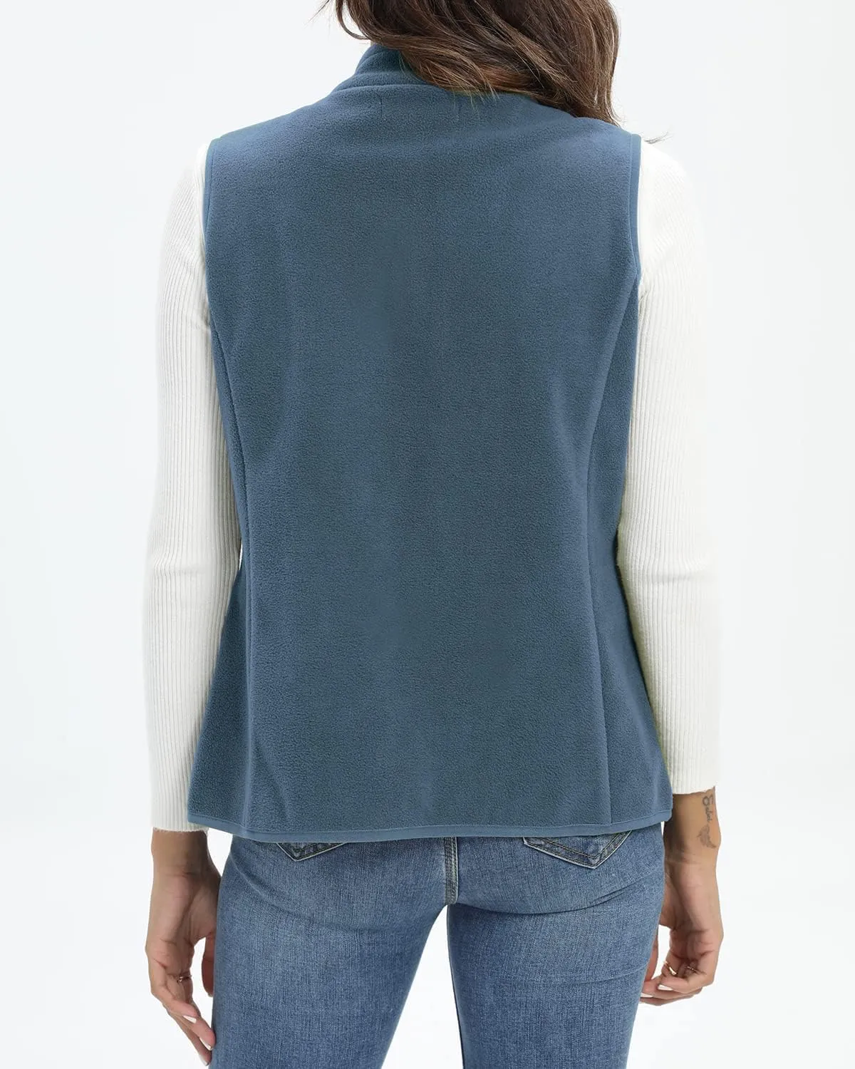 Xeoxarel Women's Fleece Vest with 6 Pockets (XS-2XL)