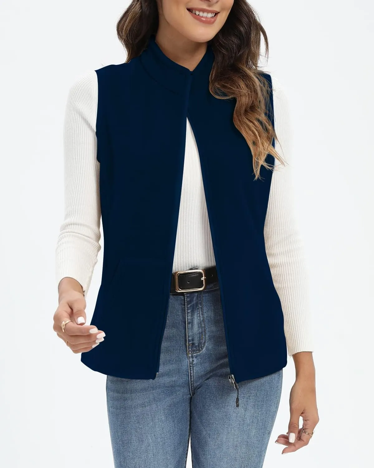 Xeoxarel Women's Fleece Vest with 6 Pockets (XS-2XL)