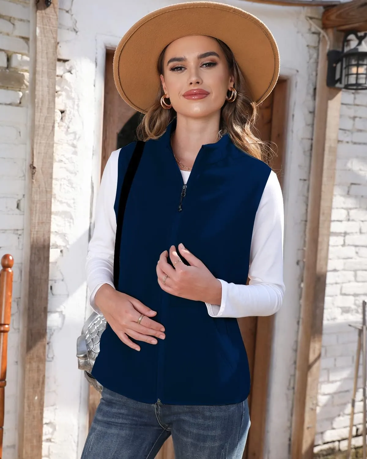 Xeoxarel Women's Fleece Vest with 6 Pockets (XS-2XL)