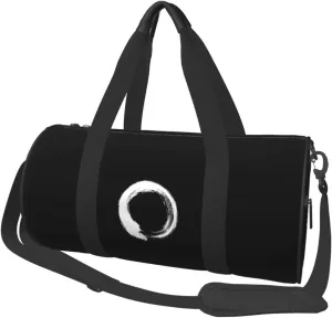 Zen Enso Convertible Garment Bag with Shoulder Strap, Carry on Garment Duffel Bag for Men Women - Rolling Foldable for Travel Luggage Bags (Black)