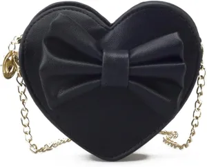ZGMYC Cute Heart-shaped Crossbody Purse Bowknot Shoulder Bag Satchel for Little Girls Toddlers